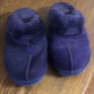 purple UGG like slippers